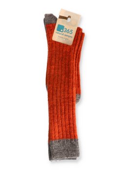 Gambaletti in Lana Inglese "Caliope Maxi" - Arancio e Marrone - 2