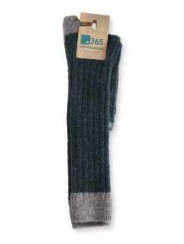 Gambaletti in Lana Inglese "Caliope Maxi" - Ottanio e Grigio - 3