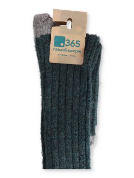 Gambaletti in Lana Inglese "Caliope Maxi" - Ottanio e Grigio - 2