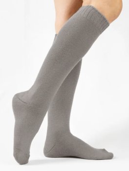 Gambaletti Lisci in Lana Merinos "Avada" - Grigio - Taglia 35/38 - 4