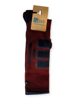 Gambaletti Trekking in Lana Merinos "Politecnica" - Bordeaux e Blu - 2