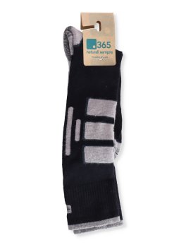 Gambaletti Trekking in Lana Merinos "Politecnica" - Nero e Grigio - 2