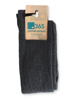 Gambaletti Uomo a Coste in Lana Merinos "Navos" - Antracite - 2