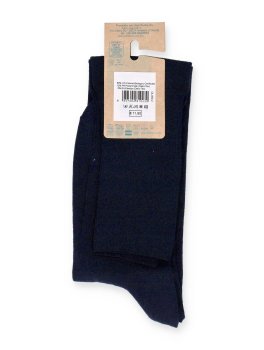 Gambaletto Donna in Cotone Biologico con Polso Inglese Blu - 2