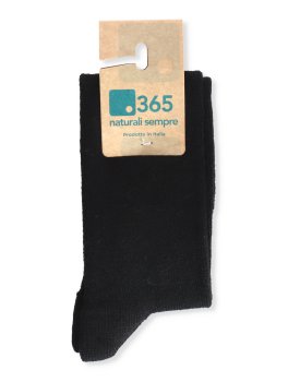 Gambaletto Donna Liscio in Lana Merinos Extra Fine "Avada"  - Nero - 2