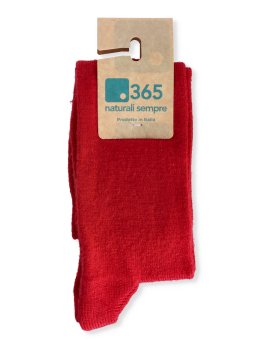 Gambaletto Donna Liscio in Lana Merinos Extra Fine "Avada" - Rosso - 2