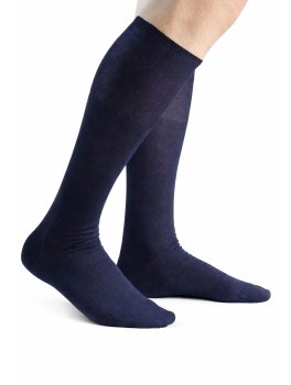 Gambaletto Uomo in Filo di Scozia Blu - 1