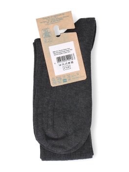 Gambaletto Uomo in Tencel™ Lyocell a Coste con Polso Alto - Antracite - 3