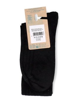 Gambaletto Uomo in Tencel™ Lyocell a Coste con Polso Alto - Nero - 3