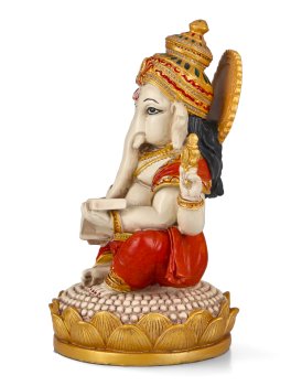 Statua di Ganesha che scrive il Mahabharata - 2