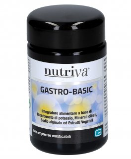 Gastro-Basic - Integratore di Bicarbonato di potassio, minerali Citrati, Sodio Arginato ed estratti Vegetali in compresse