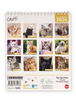 Gatti Calenario 2026 Pocket — Calendario - 6