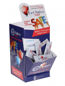 Gel Attivo Mani "Safe" - Box 100 Stick Monouso