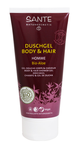 Gel Doccia Corpo e Capelli Bio Aloe Homme - Duschgel Body & Hair