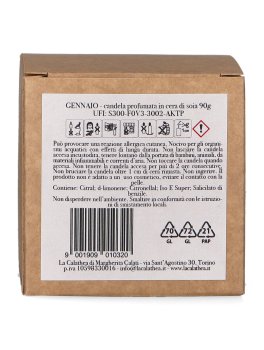 Gennaio - Candela Profumata in Cera di Soia - 5