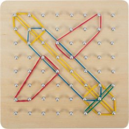 Geoboard di Legno con Elastici - 5