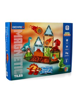 Geomag Magnetic Tiles Dino World - 25 Pz - 1