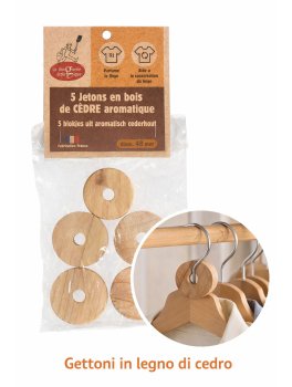 Gettoni in Legno di Cedro Antiodore e Antifarfalline - 3