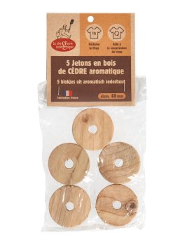 Gettoni in Legno di Cedro Antiodore e Antifarfalline - 1