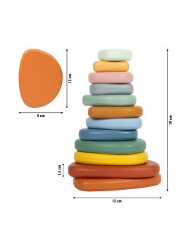Gioco di Bilanciamento Montessori Sassi di Fiume - 7