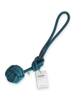Gioco Palla con Corda per Cani BOLLY Petrolio - Tg. L - 2