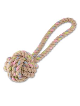 Gioco per Cani Palla in Canapa Naturale con Maniglia Beco - 1