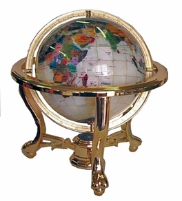 Globo Mappamondo in Madre Perla - 33 cm