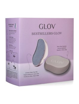 GLOV® Set Regalo Bestsellers - Raspa Piedi + Spazzola Depilatrice Rosa - 1