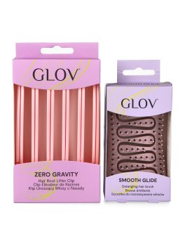 GLOV® Set Regalo Volume Whisperers - Clip Capelli + Spazzola Districante - 2