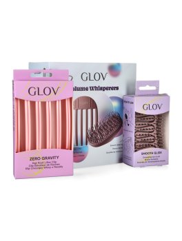 GLOV® Set Regalo Volume Whisperers - Clip Capelli + Spazzola Districante - 1