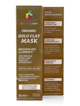 Gold Clay Organic Mask - Maschera Viso Illuminante Bio - 3