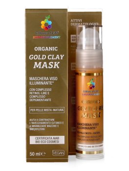 Gold Clay Organic Mask - Maschera Viso Illuminante Bio - 1