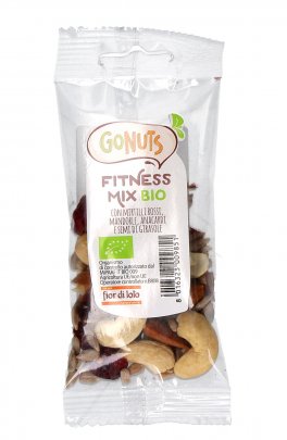 Gonuts - Fitness Mix Bio: Mirtilli Rossi, Mandorle, Anacardi e Semi di Girasole