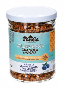 Granola Croccante con Grano Saraceno, Fave di Cacao e Mirtilli Interi - Golden Yooga - 1