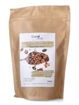 Granola Raw ai Semi & Mirtilli Rossi Bio - 1