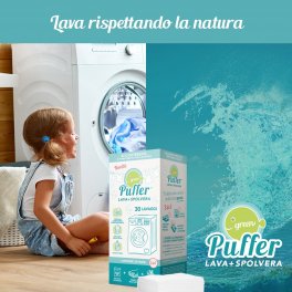 Green Puffer Eco-Detersivo Vegetale in Panni per Lavatrice - 9