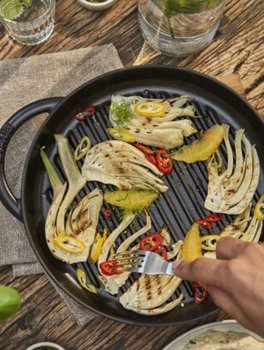 Griglia Rotonda in Ghisa Smaltata con Manici Staub - 7