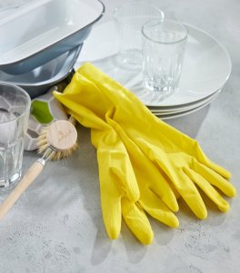 Guanti Gialli in Lattice Vegetale - 4