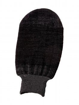Guanto Esfoliante in Poliestere Noire di Hammam - Nero - 1