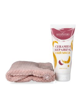 Hair Therapy Duo Box con Maschera Capelli alle Ceramidi e Turbante - 3