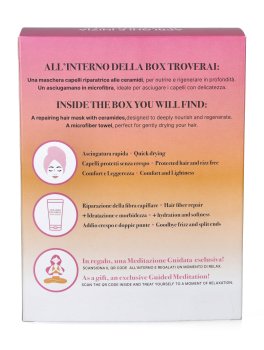 Hair Therapy Duo Box con Maschera Capelli alle Ceramidi e Turbante - 5