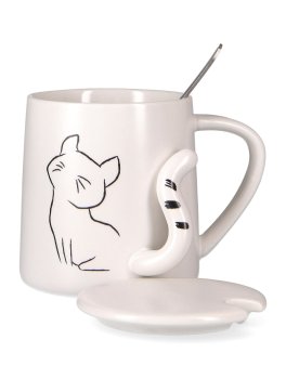 Handy Mug Cat - Tazza in Ceramica con Cucchiaino - 2