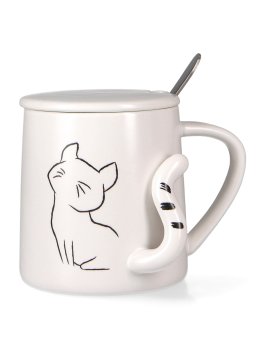 Handy Mug Cat - Tazza in Ceramica con Cucchiaino - 1