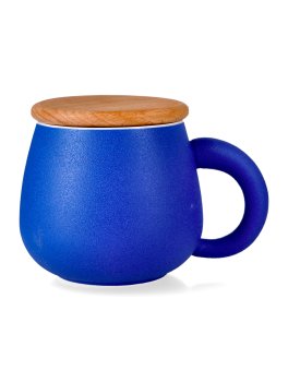 Tazza in Ceramica con Coperchio in Legno - Hidden Cat - 2