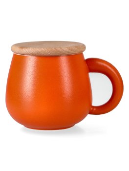 Tazza in Ceramica con Coperchio in Legno - Hidden Cat - 2