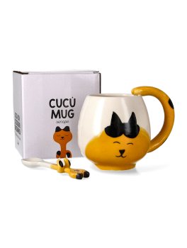 Tazza con Cucchiaio Cucù Cat - Handy Mug - 2