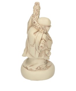 Statuetta Happy Buddha - Finish Avorio - 4
