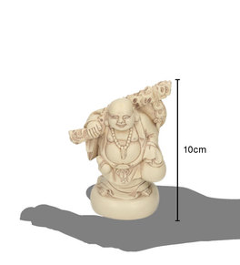 Statuetta Happy Buddha - Finish Avorio - 5