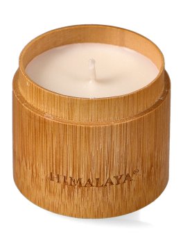 Himalaya Candle - Candela in Box di Bamboo - Seta - 4