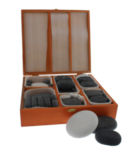 Hot Stone Massage - Set Deluxe con 68 Pietre Laviche - 2
